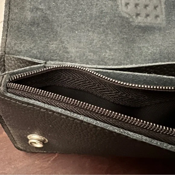 Harley Davidson Black Leather Chain Long Wallet - Picture 9 of 12